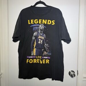 Kobe Bryant NBA Lakers Legend Tribute Tshirt XL